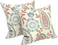 Vista 33 de LVTXIII - Juego de fundas para cojines de sofá, patio o sillón de exteriores, cuadradas y decorativas, 2 unidades de 16" x 16", sin relleno