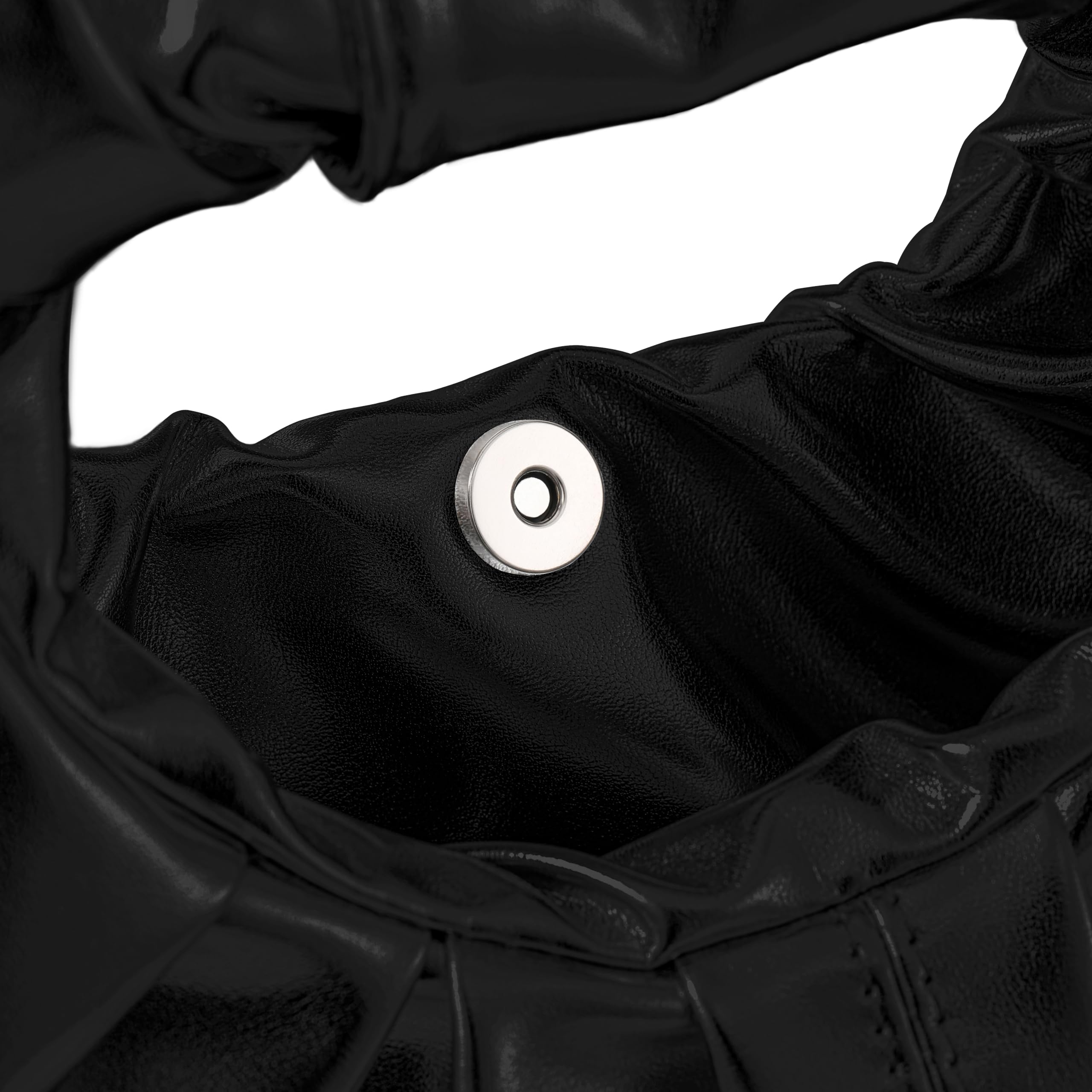 JENSVOIR Clutch Purse for Women - Evening Clutch PU Leather Pleated Bag Designer Handbag for Party Prom Wedding