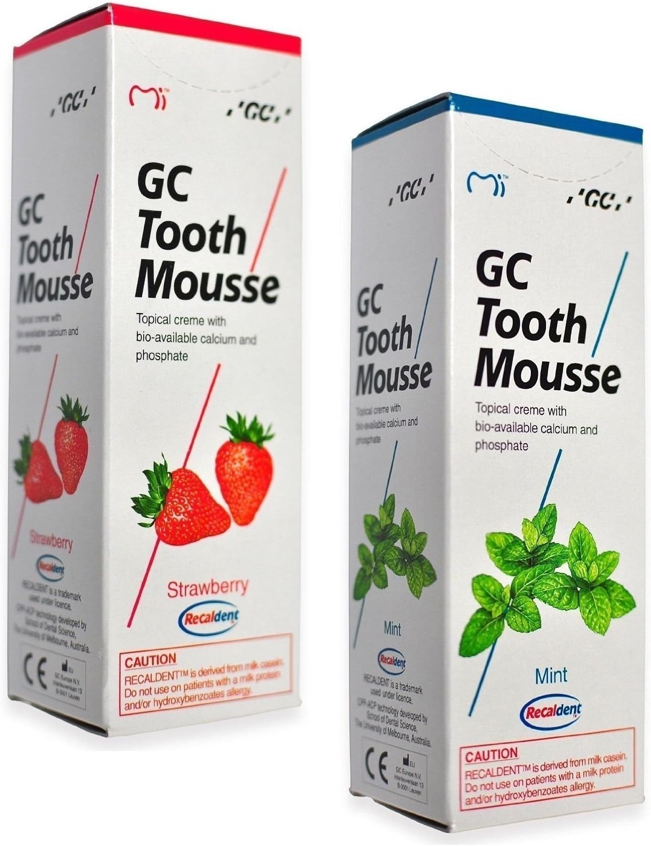 GC Tooth Mousse (Pack of 2) Strawberry & Mint Toothpaste