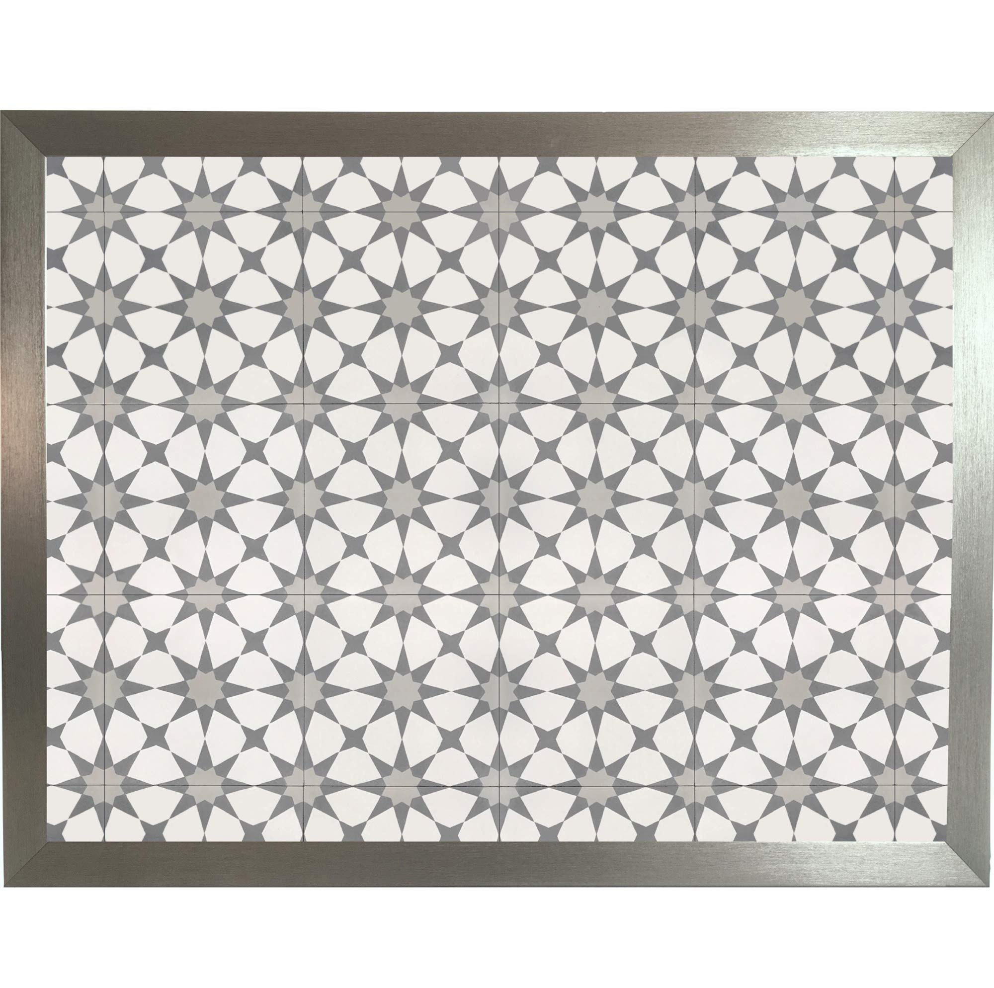 Trove Homewares 1.62 Grey Star Silver Frame Grey Lap Tray: Modern Star Bean Bag Cushion Tray For Eating Or Laptop Desk Use (Grey Star, Silver Frame Grey Cushion)