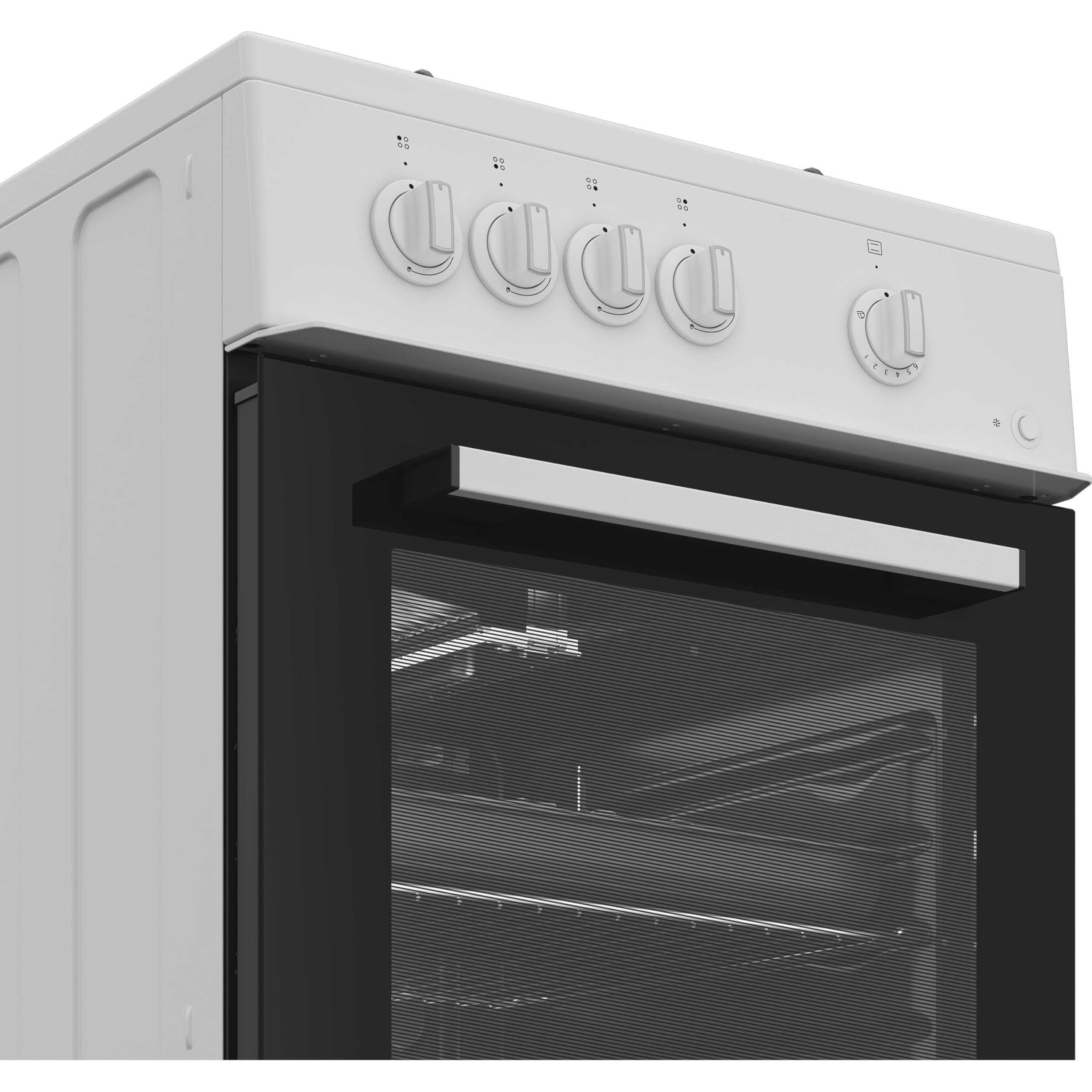 Indesit I5G1KMW 50cm wide Single Oven Gas Cooker - White - A/A Rated — view 3