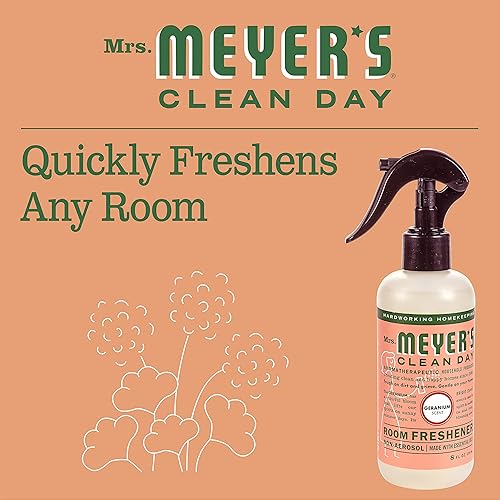 Miniatura 5 de Mrs Meyers Clean Day - Ambientador para habitación, geranio, 8 onzas líquidas, 6 por caja. (8 onzas líquidas (paquete de 1))