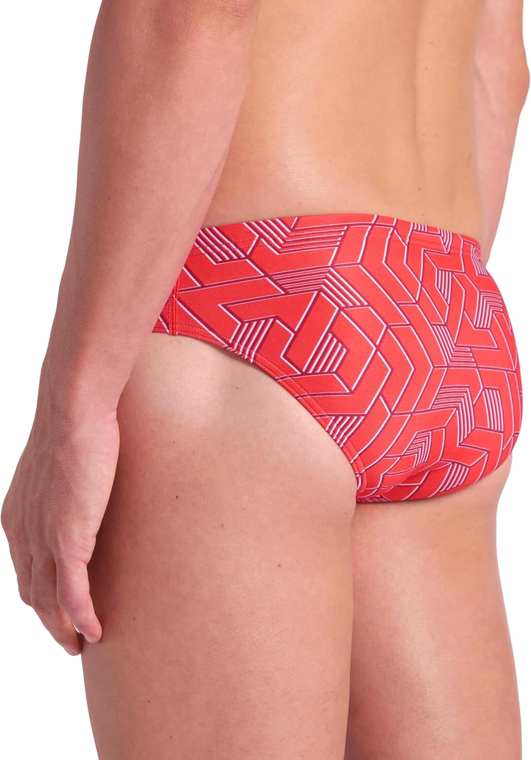 Arena Men's Performance Escape Team Print Swim Brief Intensive Training Pro Sports Bathing Suit