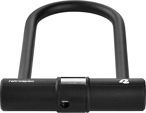 Miniatura 4 de Retrospec Lookout U-Lock Bike Lock with 4Ft Security Cable, Heavy Duty Anti-Theft Bicycle Lock with 14mm Shackle, Pick Resistant & Secure