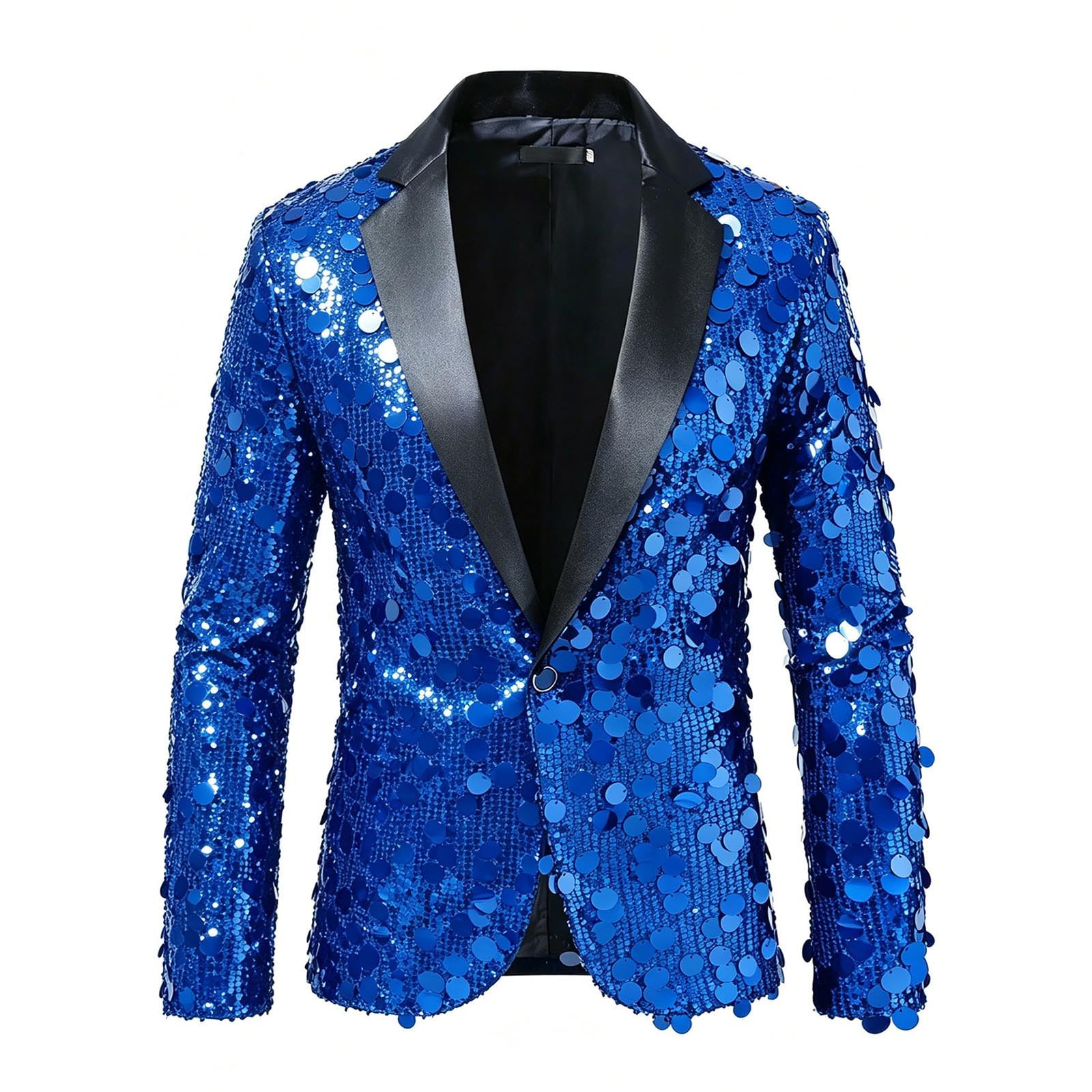 Lentejuelas Sakko Hombres Boda Blazer Traje Chaqueta de Negocios Trajes | Chaqueta de tenis, forro polar, manga larga, color negro, para tiempo libre, bombero, chaqueta de moto, chaqueta textil