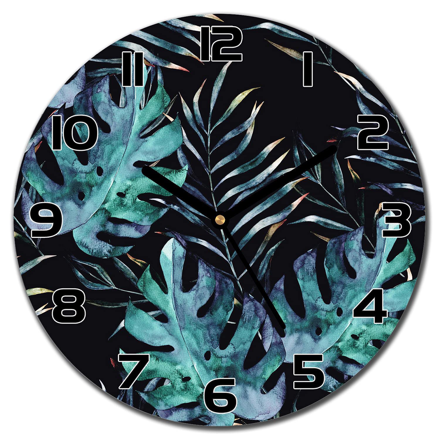 Horloge en verre silencieuse 30 cm pour effacer la monotonie murale