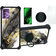 Aroepurt Nuu B20 Case Compatible with Nuu Mobile B20 Phone Case Cover [Hard PC + Soft Silicone][Gold Glitter+Luminous] JSH-HDL
