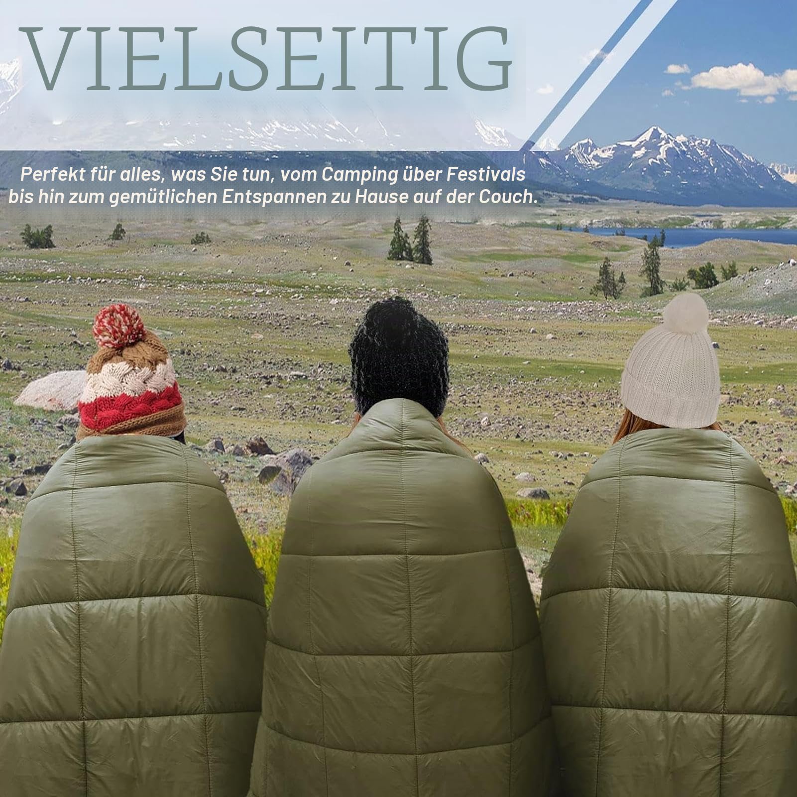 Daunen-Campingdecke - Weich, Kompakt, Wasserdicht Und Warm, Leicht Für Alle Jahreszeiten | Für Camping, Outdoor, Reisen