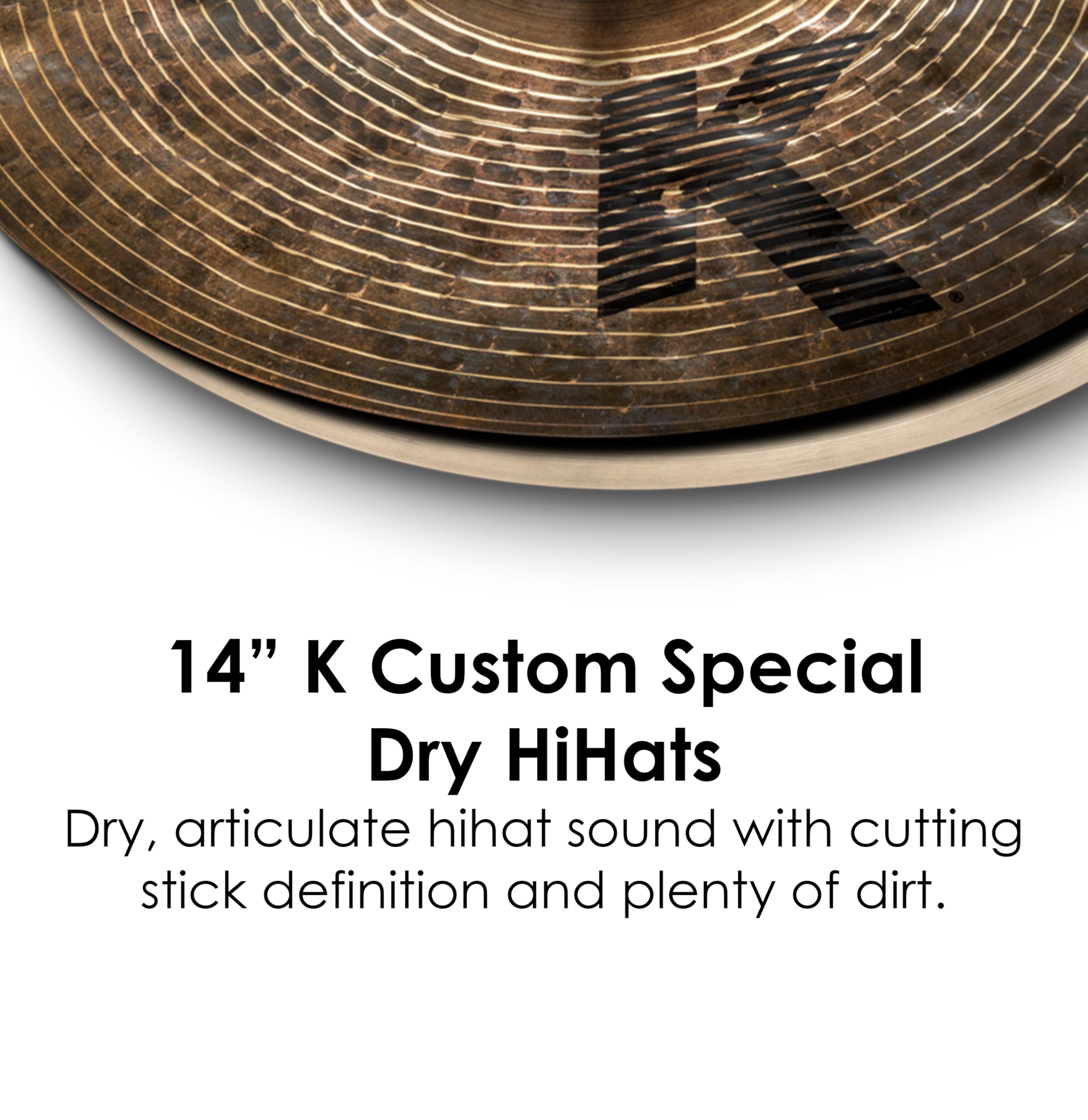 Zildjian K Custom Series - 14" Special Dry Hi-Hat Cymbals - Pair