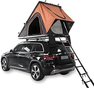 Travel Cat Rooftop Tent Hard Shell 2-3 Person Roof Top Tent Hardshell for Jeep SUV Van Pickup Truck Vehicle Trailer Car Camping Hard Top Claim Shell Overland Car Roof Rack Top Tents