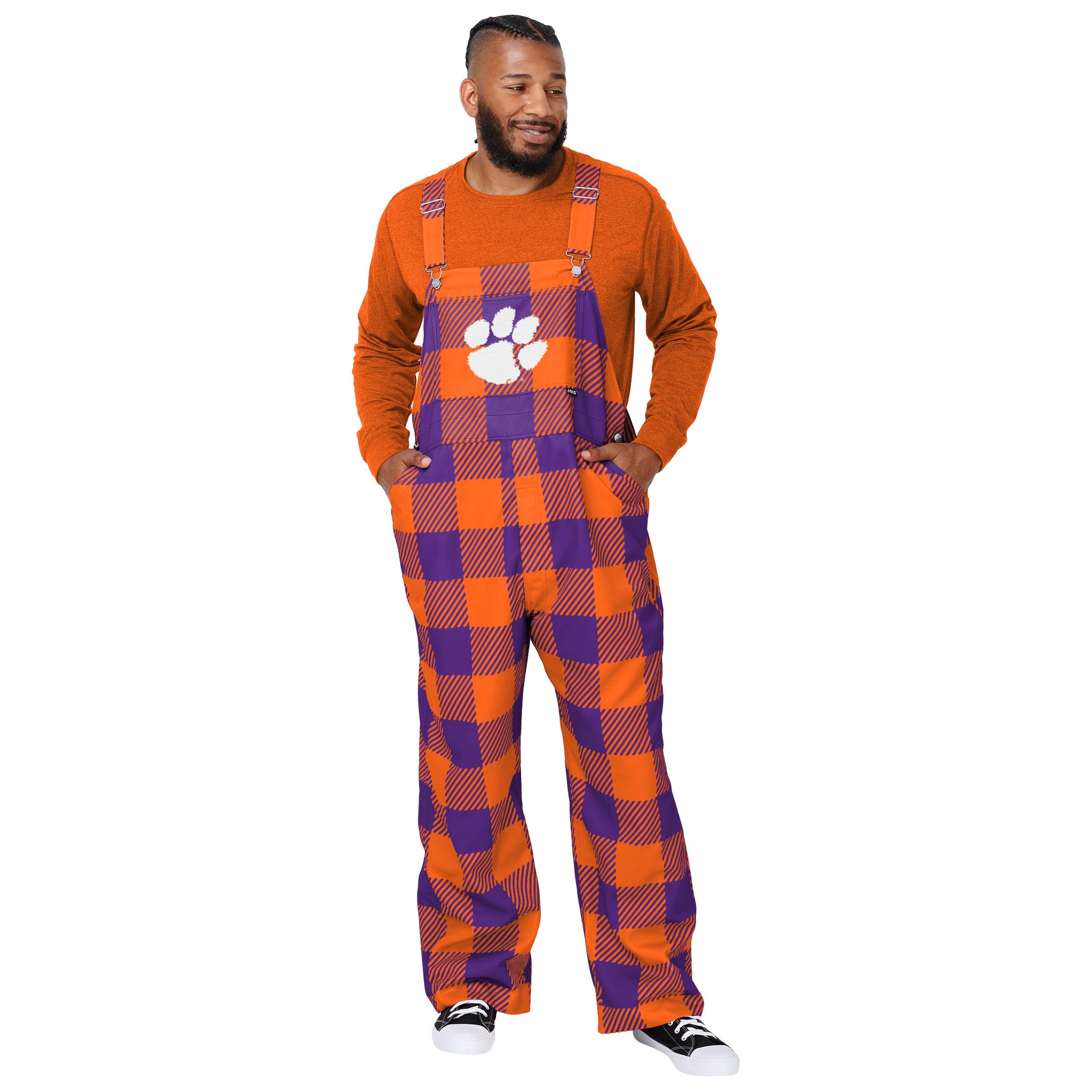 FOCO NCAA mens Ncaa College Team Logo Bib Overalls