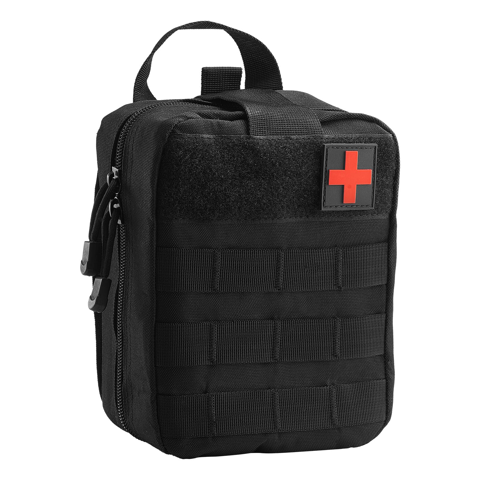 VEVOR Botiquín de Primeros Auxilios, Bolsa de Primeros Auxilios para Traumatismos de Nailon 600D 210 x 150 x 110 mm con 250 Piezas de Suministros Médicos para Deportes y Emergencias al Aire Libre