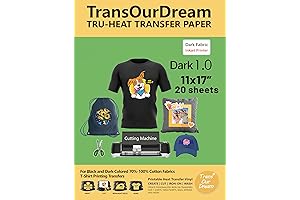 Transourdream Tru-Heat Transfer Paper for Dark Fabric