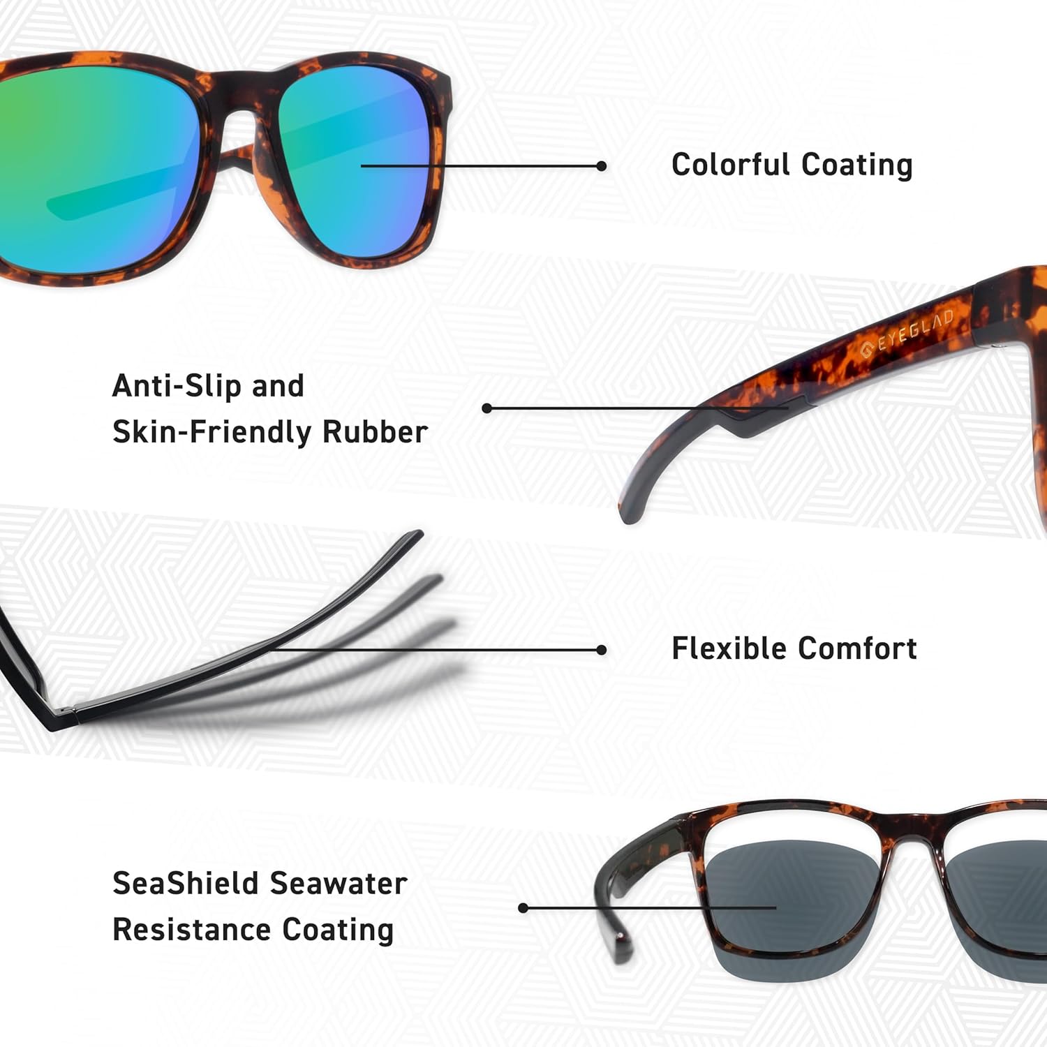 SUNWAVE Ultra-lightweight Design Lifestyle Sunglasses Outdoor Fishing Polarized UV400 Men Women Running Sports - Image 5