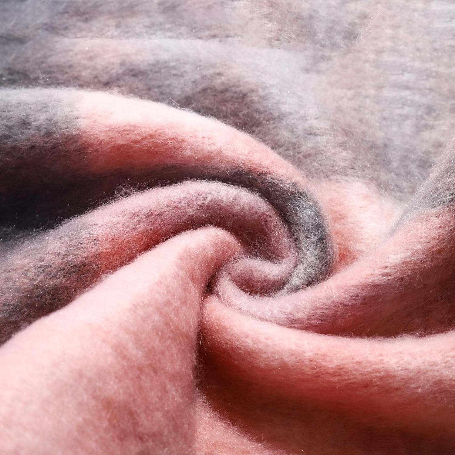 AUSEKALY Women's Scarf Big Colorful Thick Blanket Wrap Winter Oversized Warm Chunky Scarves Solid - Image 6