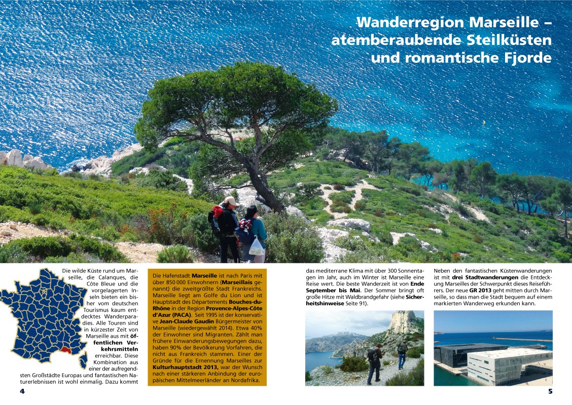 Marseille, Calanques, Côte Bleue: 5. aktualisierte Auflage 2024: Reise- und Wanderführer mit QR-Codes zu GPS-Daten und aktuellen Zusatzinformationen.