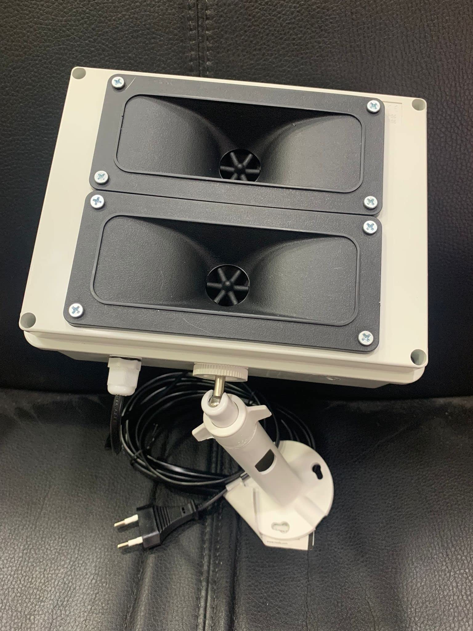 Repelente repulsor disuasorio ultrasónico profesional de exterior para perros y gatos – versión ampliada de exterior 100 m²