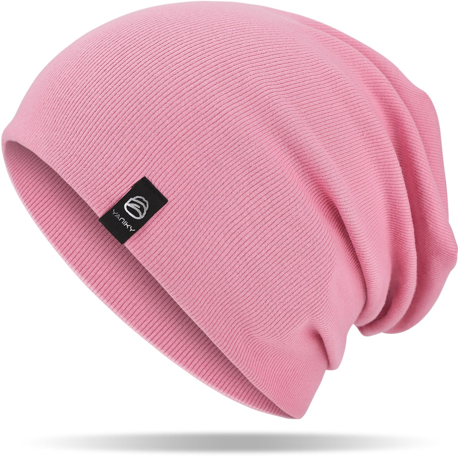 YANIKY Mütze Damen, Leichte Beanie Mütze Herren, Baumwolle Weiche Bequeme Dünne Mütze, Unisex Slouch Beanie Longbeanie für Alle Jahreszeiten
