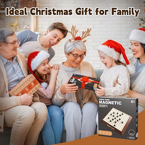Miniatura 3 de Juego de imán, juegos de mesa para adultos y niños con tabla de almacenamiento, juegos familiares para niños y adultos, juego magnético de ajedrez
