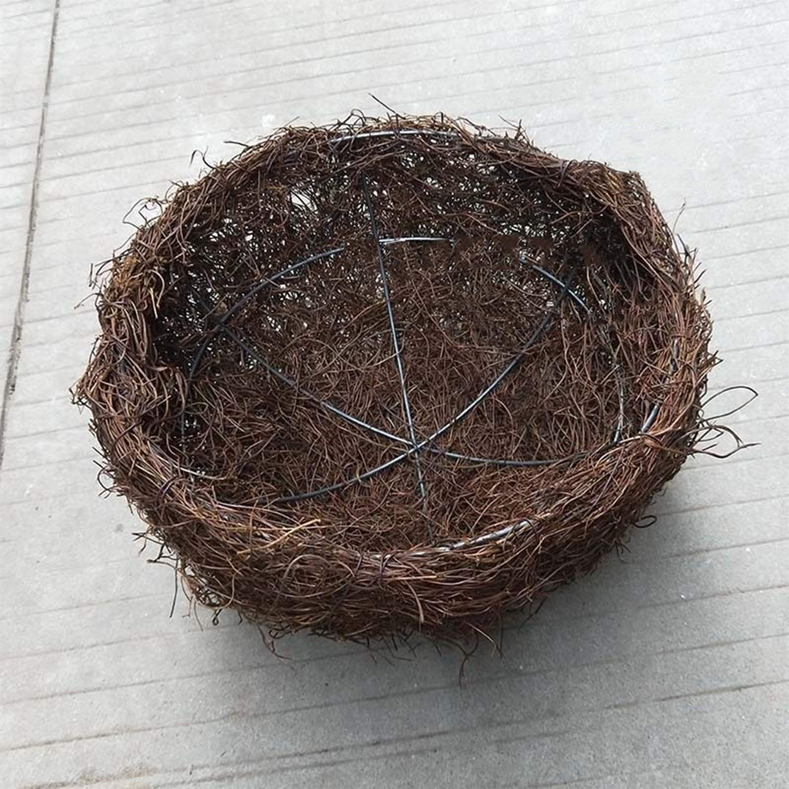 Nidos para PáJaros Nido de pájaro Natural Tejido con ratán Hecho a Mano, decoración de Aves Cesta Colgante de Juguete oscilante, diámetro 15 20 25 30 35 40 50 cm (Size : 30cm)