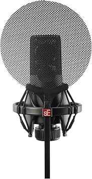sE Electronics Isolation Pack with Integrated Metal Microphone Pop Filter & Microphone Shock Mount - Compatible with sE X1 Series or sE2200 Series Mics