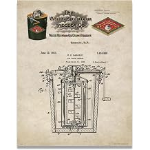 Ice Cream Museum Patent Poster Art Print 11x14 Vintage Scoop Parlor Sign Cones Sales Equipment Wall Decor Pictures