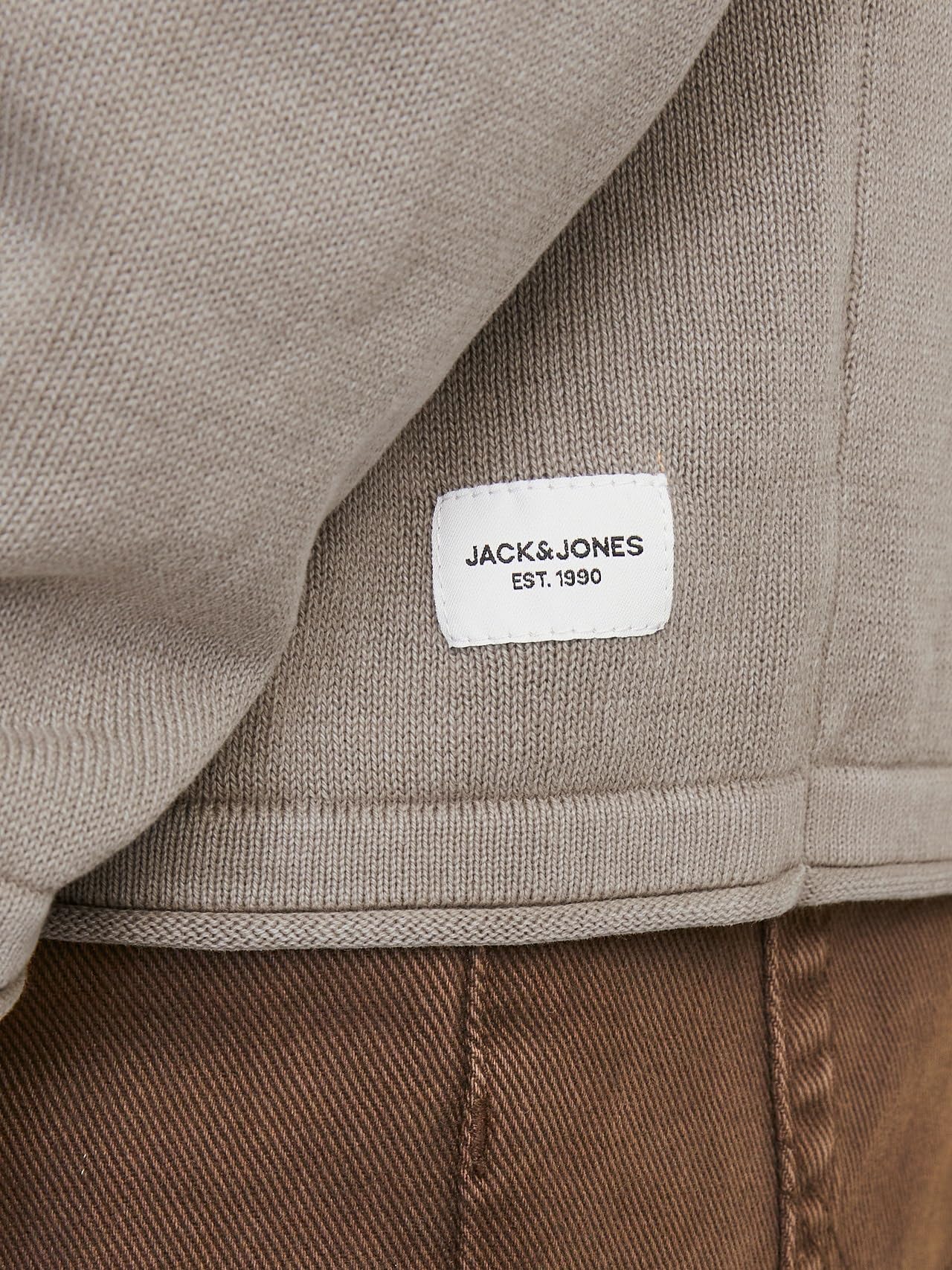 JACK & JONES Male Strickpullover Einfarbig Strickpullover