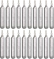 Vista 12 de Reaction Tackle Pesos de tiro de caída - Plomos para pesca de tiro de caída de agua salada y agua dulce - Forma de lápiz delgado - Plomos de pesca