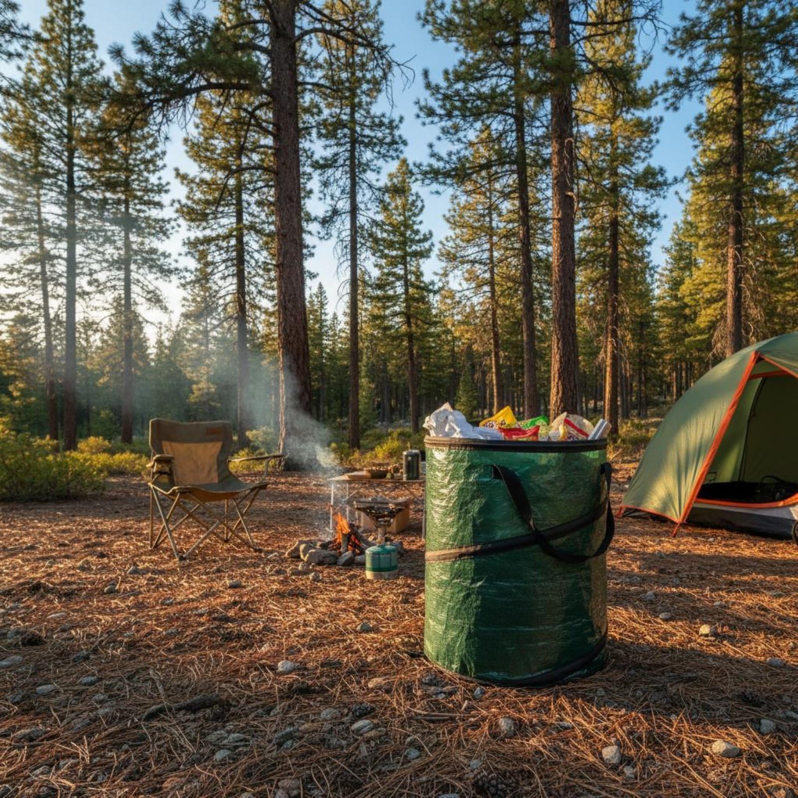 Cestino Pieghevole Spazzatura da Raccolta Foglie Espandibile E Richiudibile per Erbacce E Ramaglie Facile da Spostare Adatto a Lavori Giardino Viaggi Camping, Pe Senza Coperchio XL