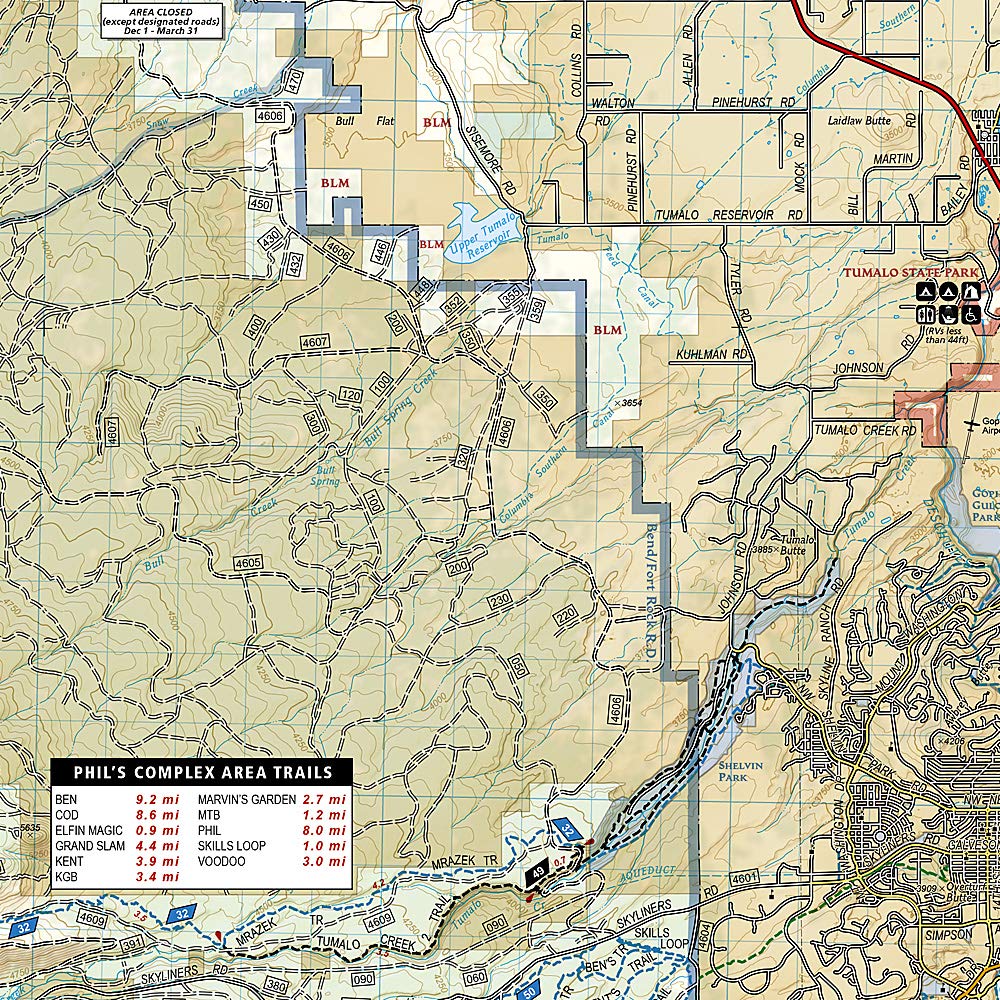 Bend, Three Sisters Map (National Geographic Trails Illustrated Map, 818) - Image 2
