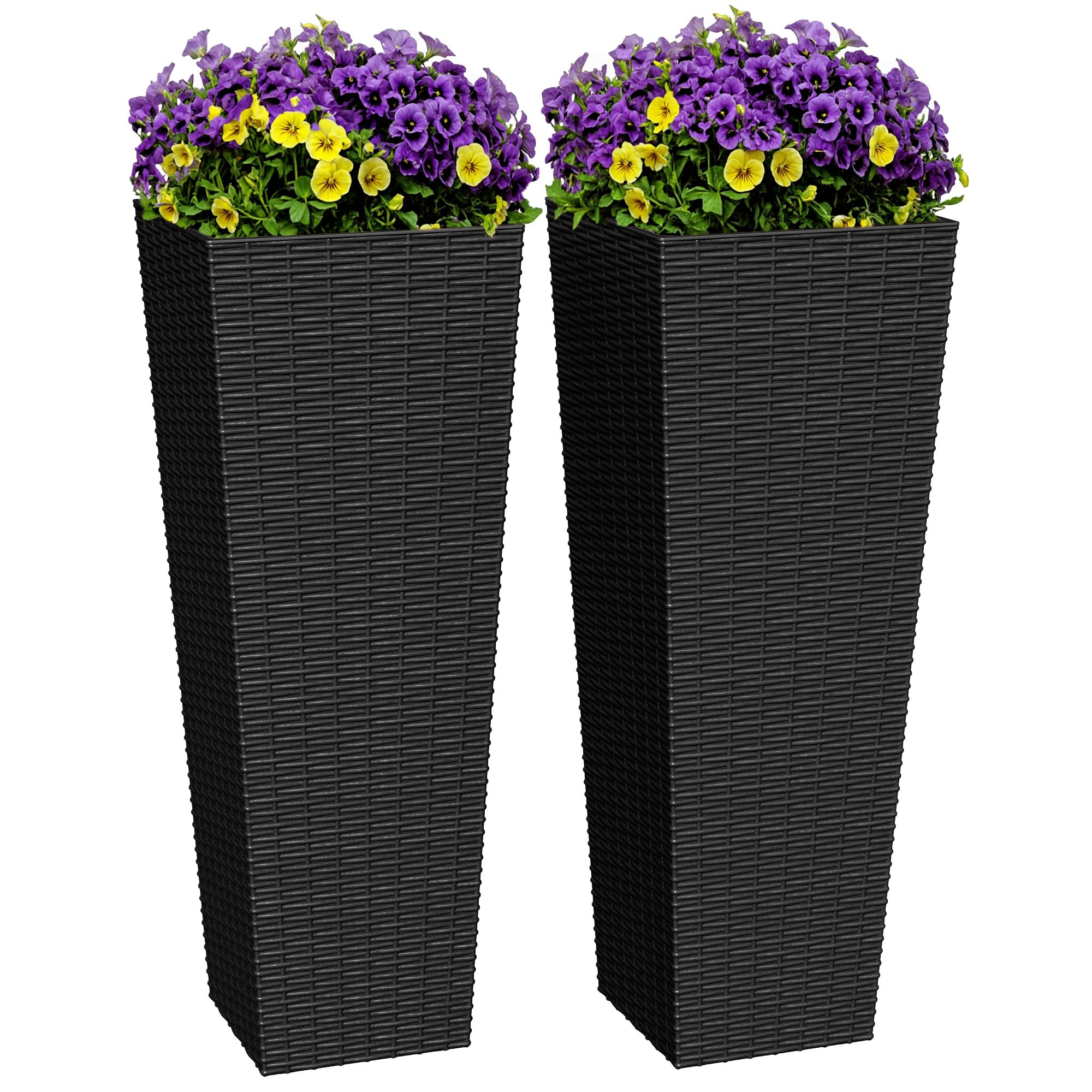 Greesum 32 Inch Rattan Texture Set of 2