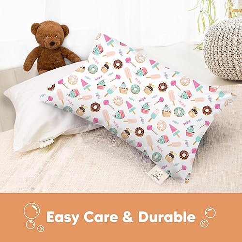 Miniatura 271 de KeaBabies Funda de almohada para niños pequeños de 13 x 18 pulgadas, funda de almohada de algodón orgánico para niños, niñas, funda de algodón suave