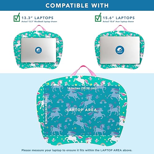 Miniatura 3 de LapGear MyStyle - Escritorio de regazo portátil con almohadilla - Unicornio - Se adapta a laptops de hasta 15.6 pulgadas - Número de estilo 45357