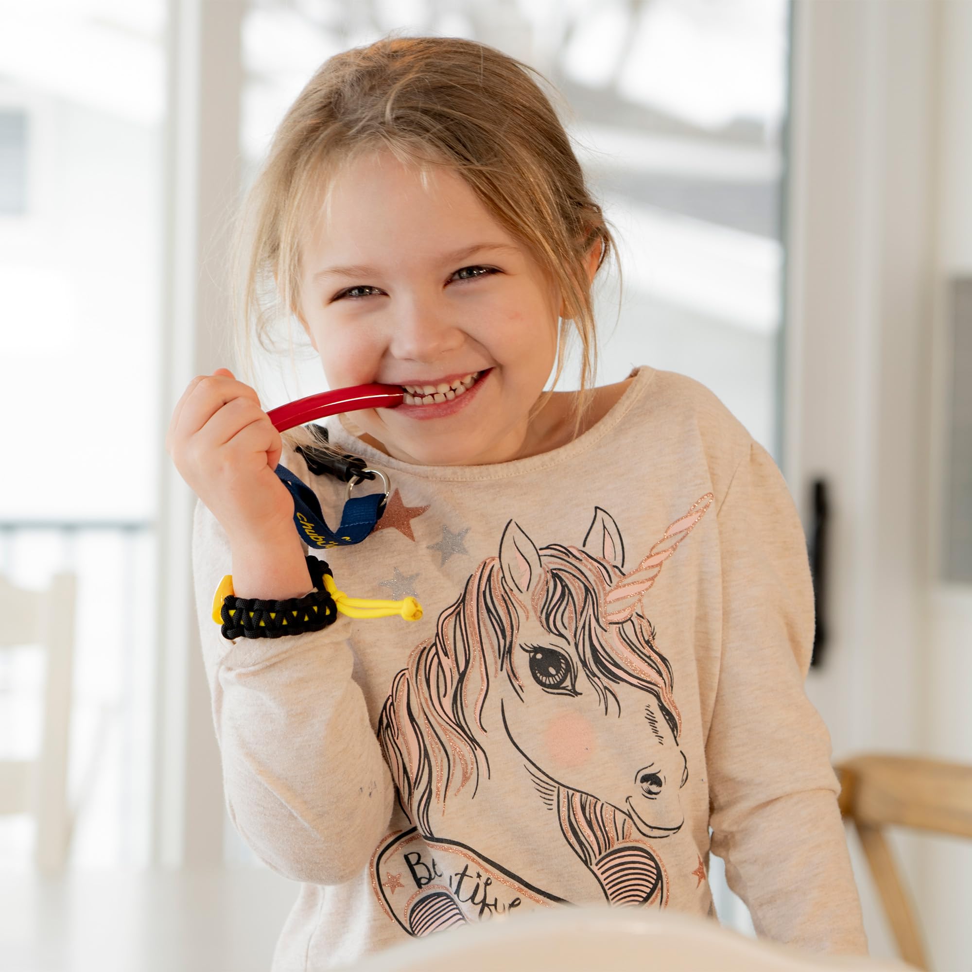 chubuddy Strong Tuben zum Anklippen, Blau, Grün und Rot, 3 Stück