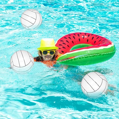 Miniatura 4 de Whaline 25 bolas inflables de playa de 16 pulgadas para piscina, bolas de PVC para decoración de fiesta de playa de verano, agua, arena, juego,