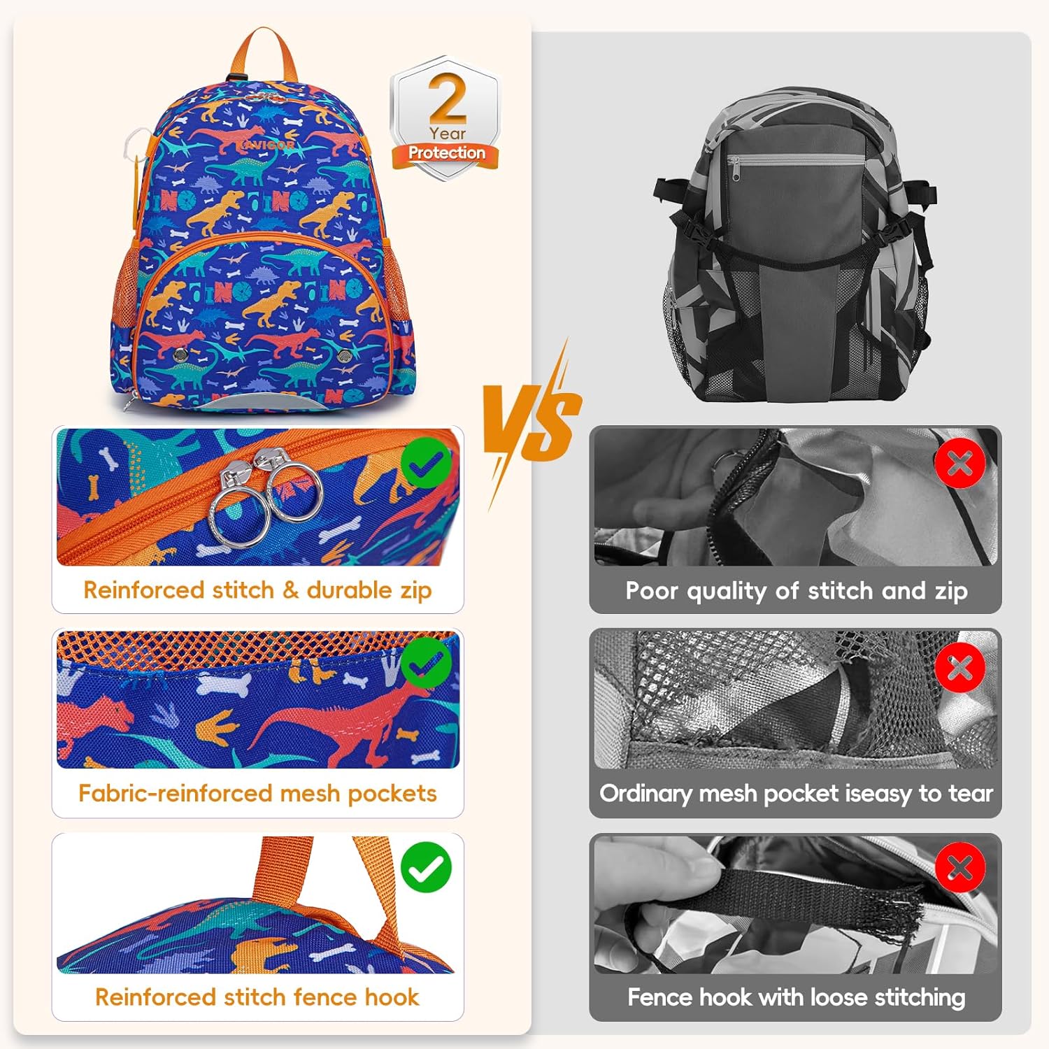 Youth Tball Baseball Backpack, Lightweight Softball Bag with Shoes Compartment & Name Tag, Reinforced Zippers & Seams - Image 7