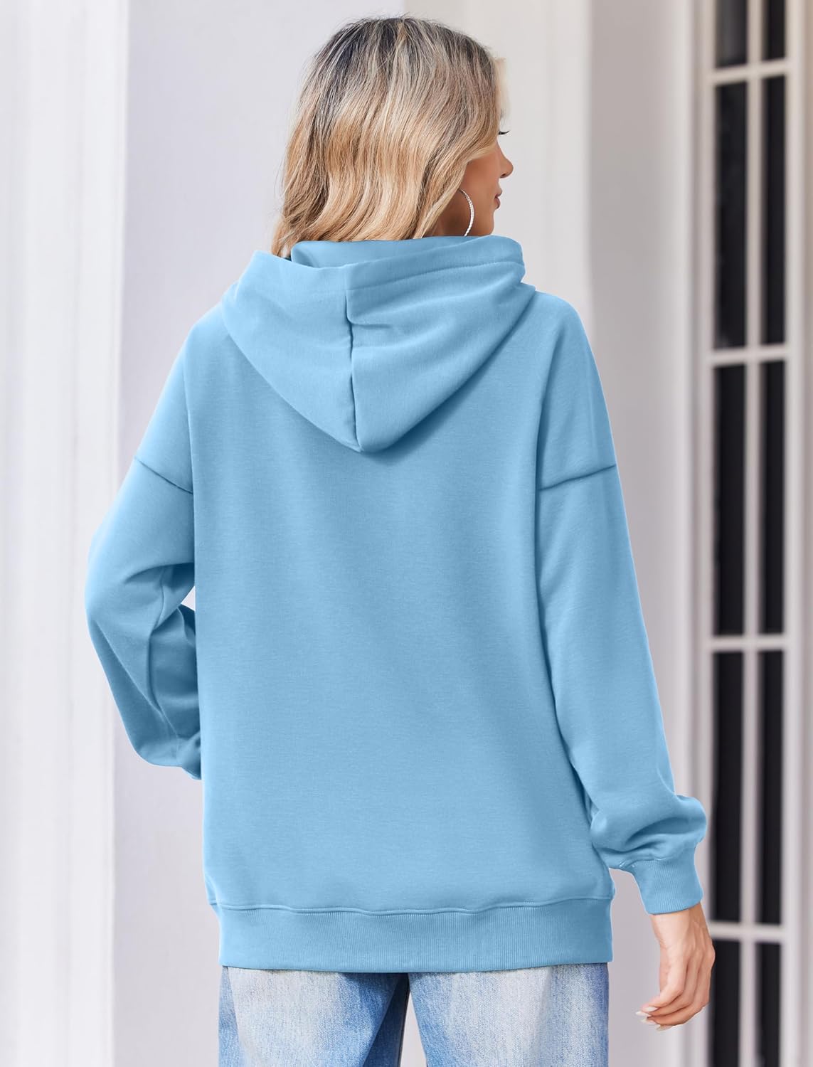 Zeagoo Womens Oversized Hoodies 2025 Fleece Sweatshirts Long Sleeve Pullover with Pocket Fall Winter Outfits Clothes - Image 3