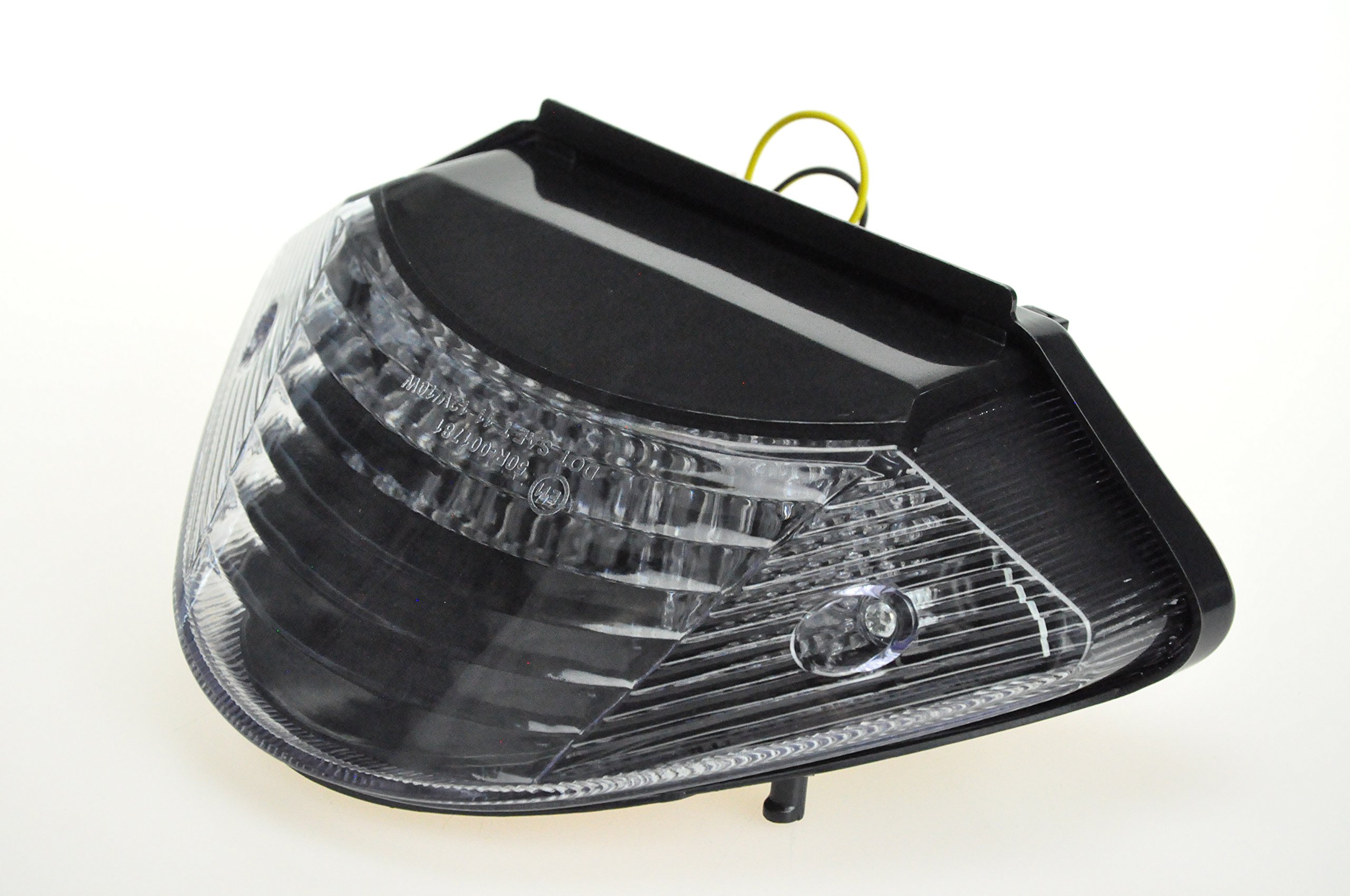 Topzone Honda Motorcycle Led Taillights Brake Tail Light with Integrated Turn Signal Lamp Indicators For Honda 2002-2007 599, 2002-2007 919, 2003-2006 CB600, 2003-2006 CB900 HORNET (ITU, SMOKE)