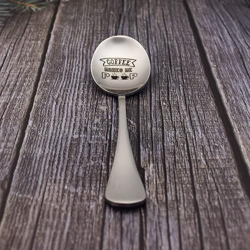 Miniatura 2 de 2 piezas de cucharas de café me hace caca regalo divertido