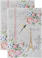 Vista 51 de Maison d' Hermine - Juego de 3 toallas cocina 100 % algodón, suaves, paños multiusos de barra y platos para regalar, cenas, fiestas bufé