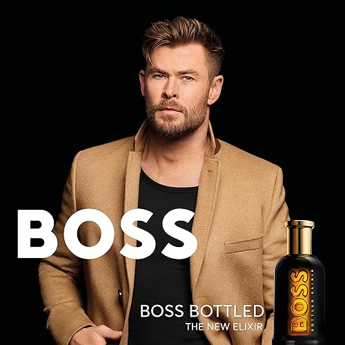 Miniatura 10 de Hugo Boss Men's Boss Bottled Elixir Parfum Notes of Cedarwood, Amber, and Fresh Wood