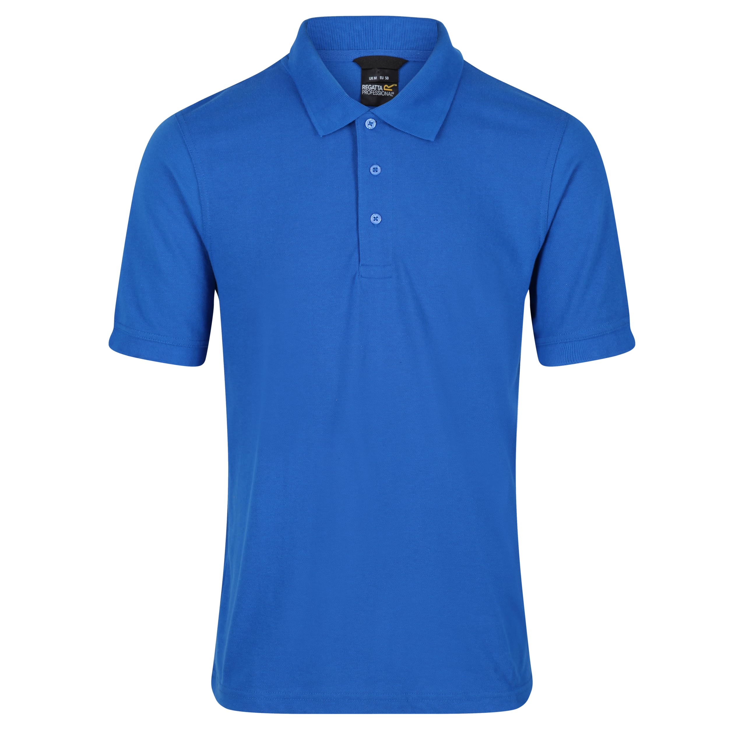 Regatta Professional Mens Classic Polo Shirt, 3 Buttons - Perfect for Work or Casual Wear Grey/Black