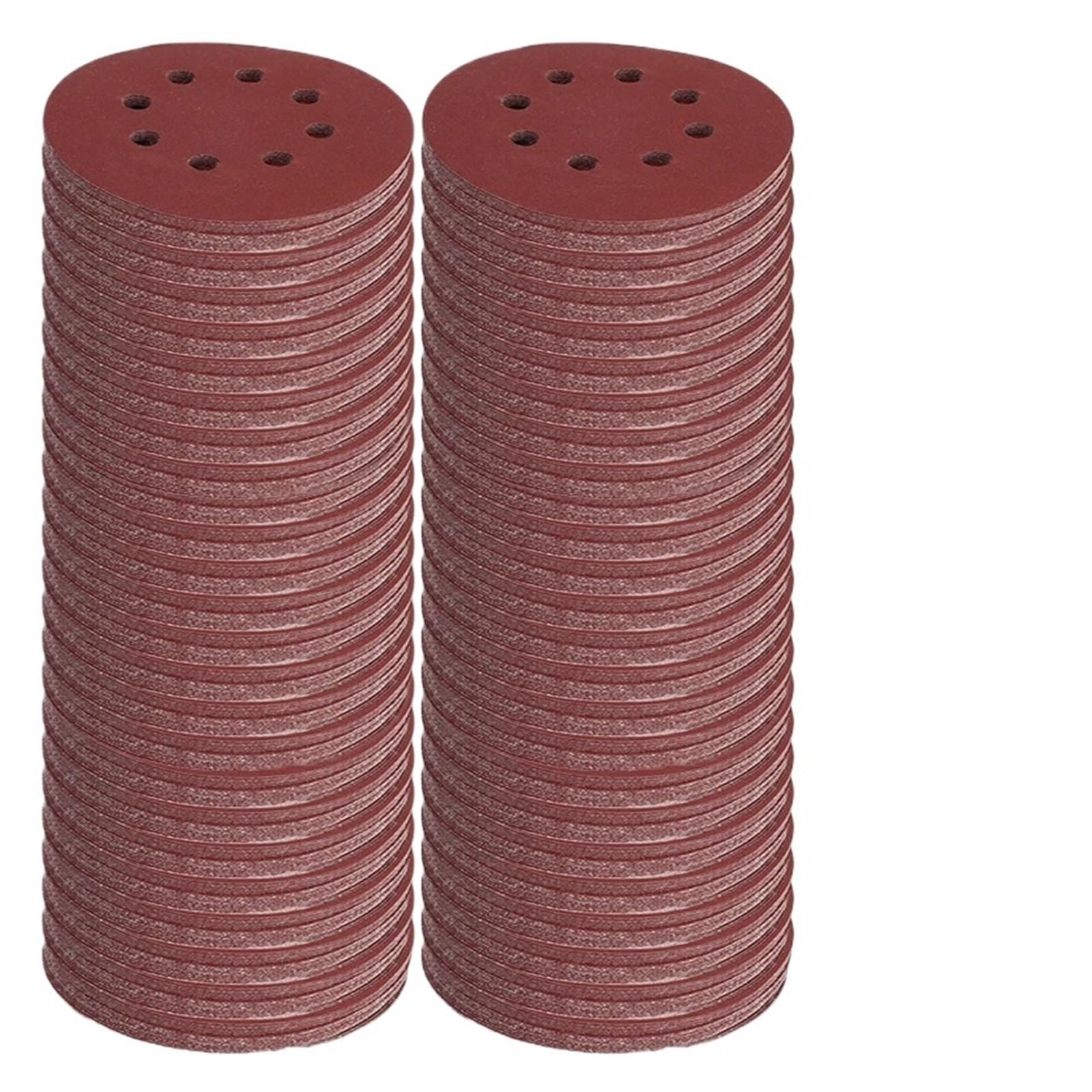 100 dischi abrasivi con 8 fori, carta vetrata adesiva gancio e anello, 125 mm, grana 3000, for levigatrice orbitale casuale, fogli for utensili per Levigatrice