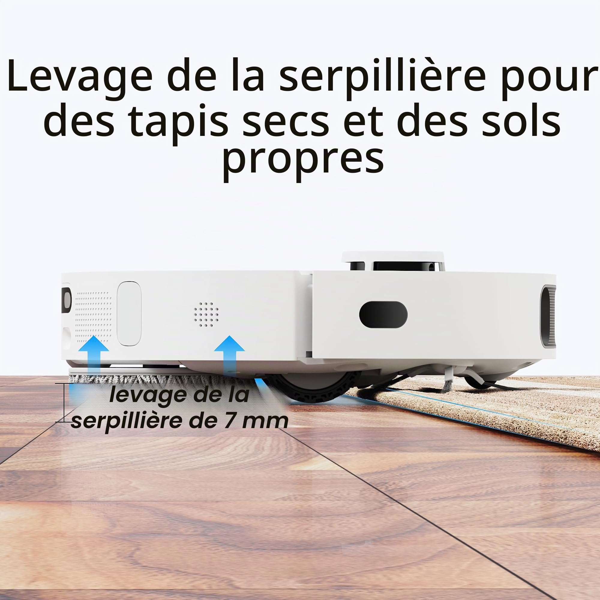 Dreame Tech L10s Ultra Robot aspirateur et serpillère, Nettoyage et séchage automatiques, Base Auto-remplissante et Auto-vidante pour 60 Jours de Nettoyage, Aspiration 5300 Pa et Navigation AI,