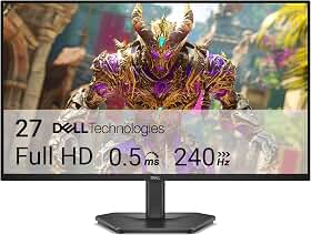 Monitor Dell 27" Full HD (1920 x 1080) - 240Hz - IPS, 99% sRGB, TÜV 3 Estrelas, Conforto Ocular - SE2726HG