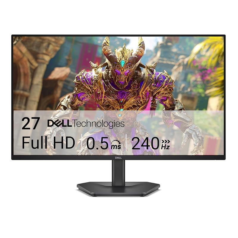 Monitor Dell 27, Fhd (1920 x 1080), 240 Hz, Ips, Se2726hg | 1000:1 de contraste, Tempo de Resposta de 0,5 ms, Brilho de 300 nits, 2 HDMI, 1 DisplayPort, VESA 100 x 100, 99% sRGB.