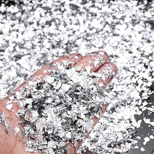 Decoración de nieve falsa de nieve para manualidades, copos artificiales de nieve, relleno de polvo de nieve falsos para suministros de decoración