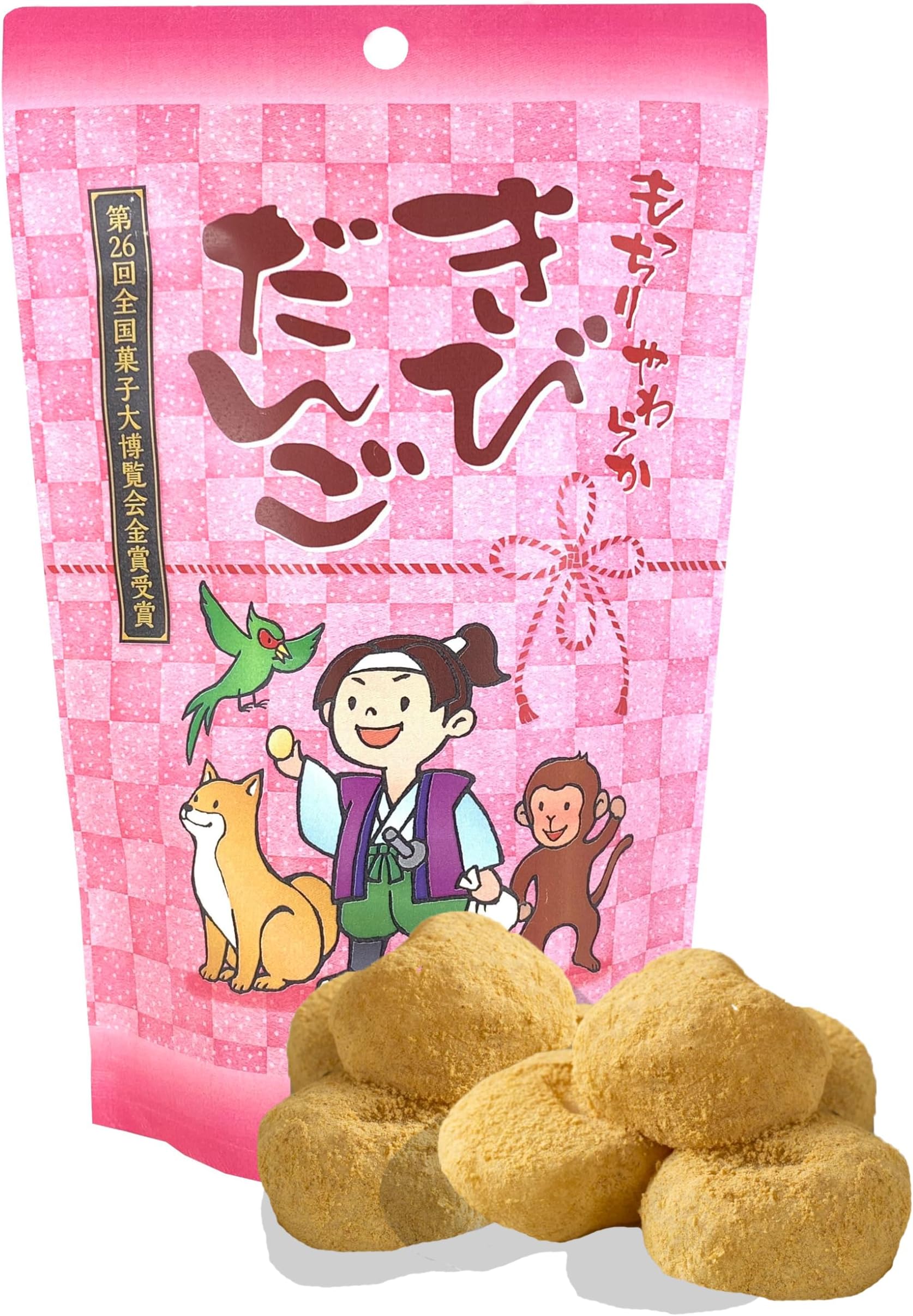 Sakura BoxJapanese Mochi - Kibi Dango Premium Traditional Japanese Rice Cakes 130g Wagashi Food Candy Sweets by Seiki