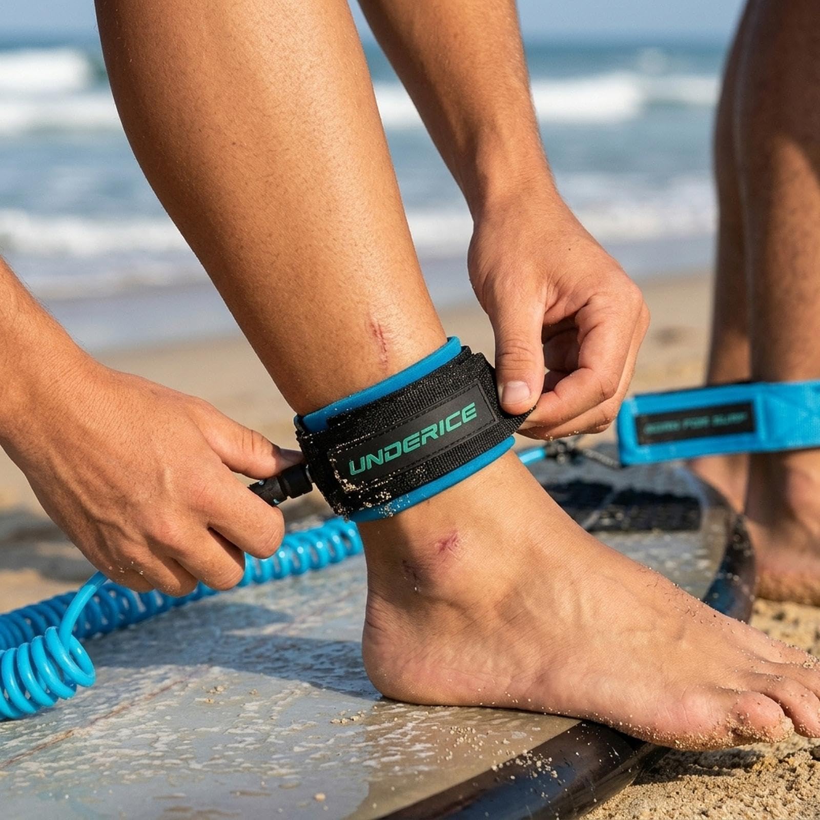 Harilla Laisse de Surf pour Planche de Surf, Corde de Pied, Sangle extérieure pour Planche de Surf Fishboard Shortboard