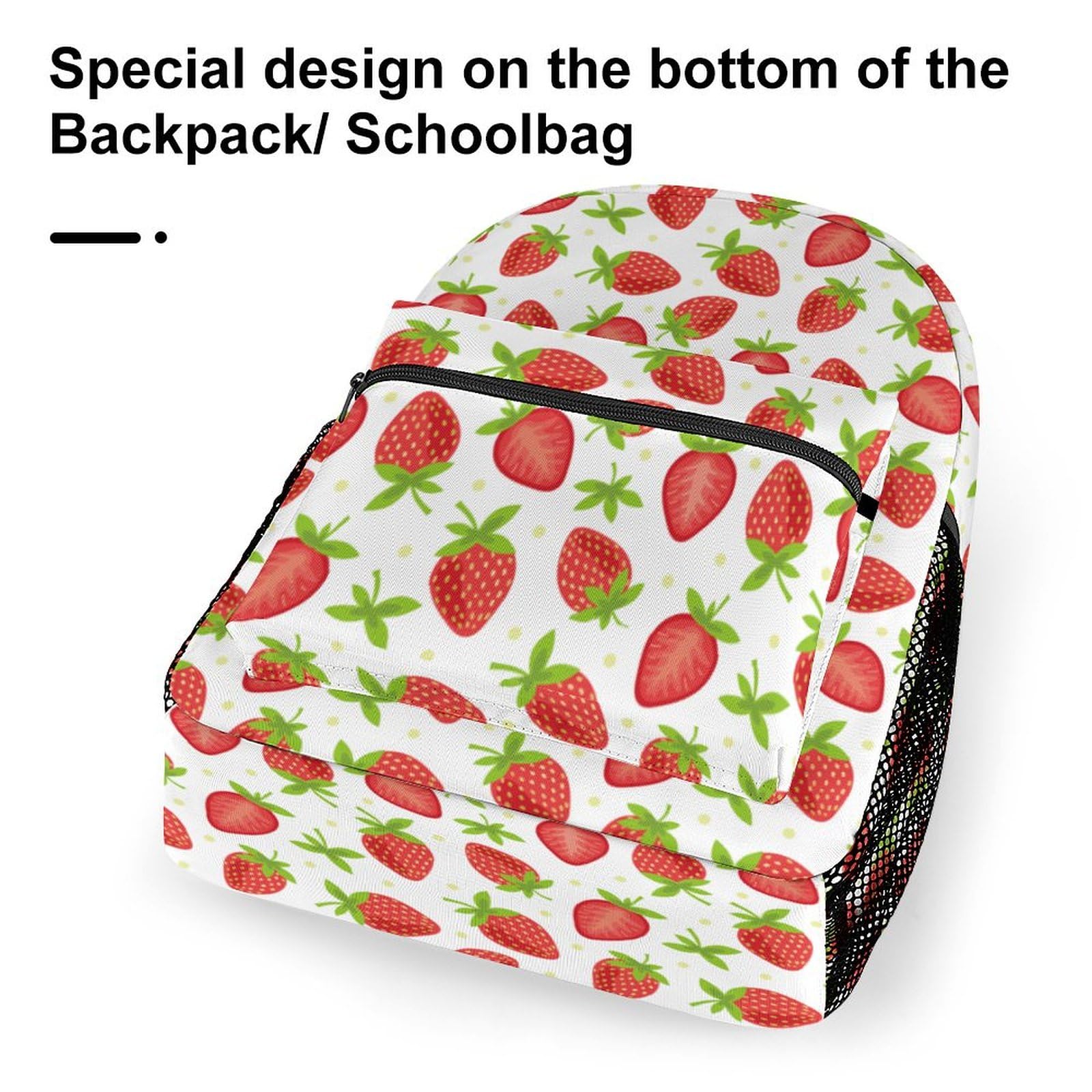 Amazon.co.jp: リュック 子供 いちご柄 苺柄 イチゴ柄 リュックサック